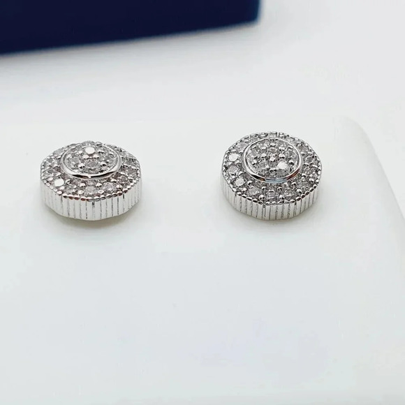 "925 Sterling Silver Plated CZ Earrings, INUS1BR170 - Picture 10 of 11